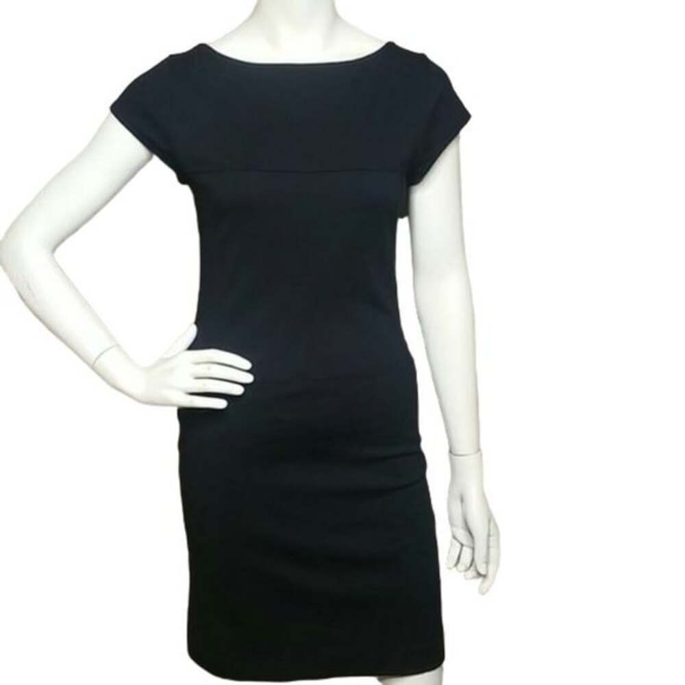 Banana Republic Cap Sleeve Fitted Black Dress XS
